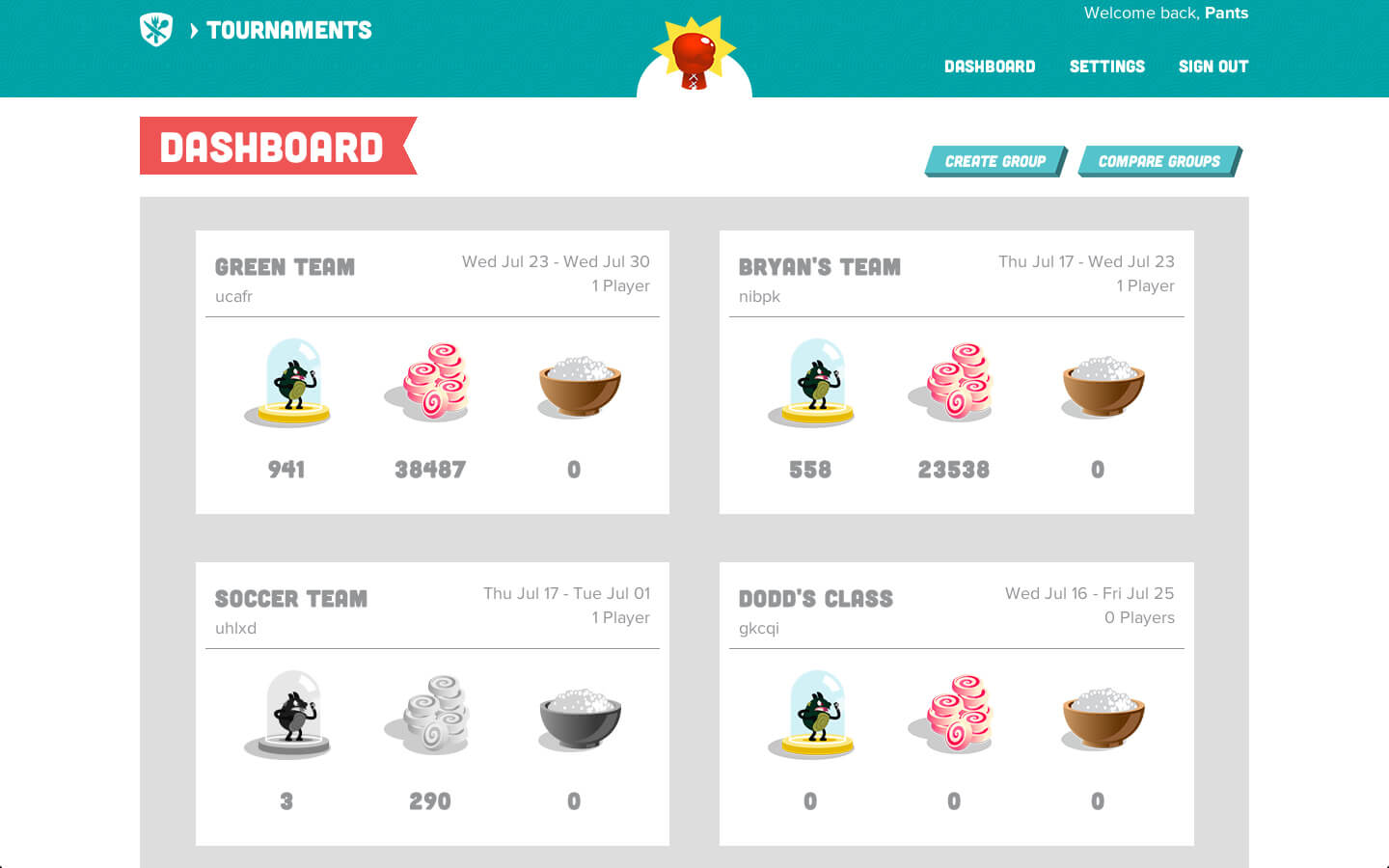 hunger crunch website screen capture