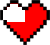 video game heart with piece missing